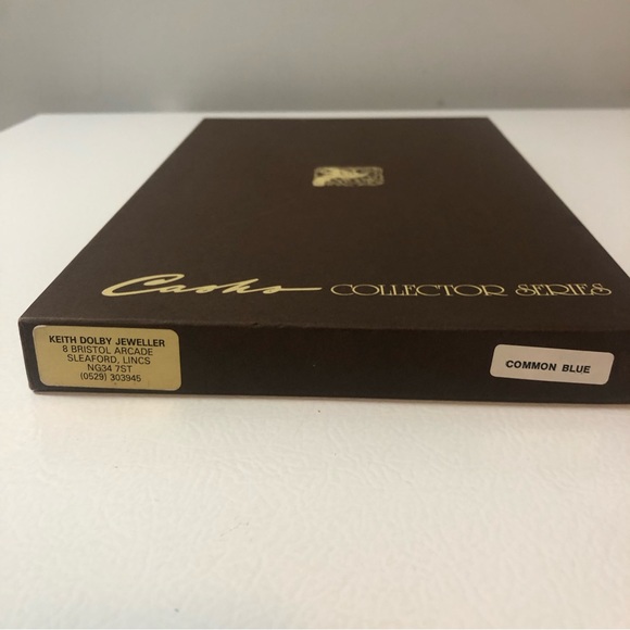 Cash's Collector Series Silk Woven Picture Common Blue Butterfly Sweet Peas J&J - Picture 3 of 16